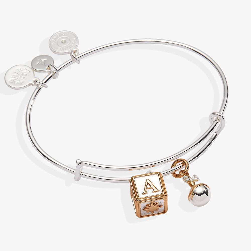Baby Block and Rattle Bangle, Bracelets, $ 34.00, A Moment Of Now™