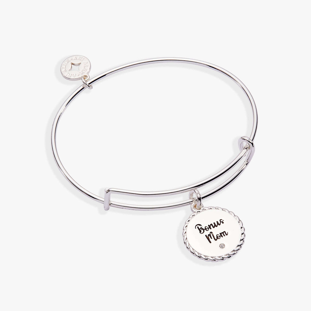 Bonus Mom 'Family Isn't Only Blessed By Name' Charm Bangle, Bracelets, $ 24.00, A Moment Of Now™