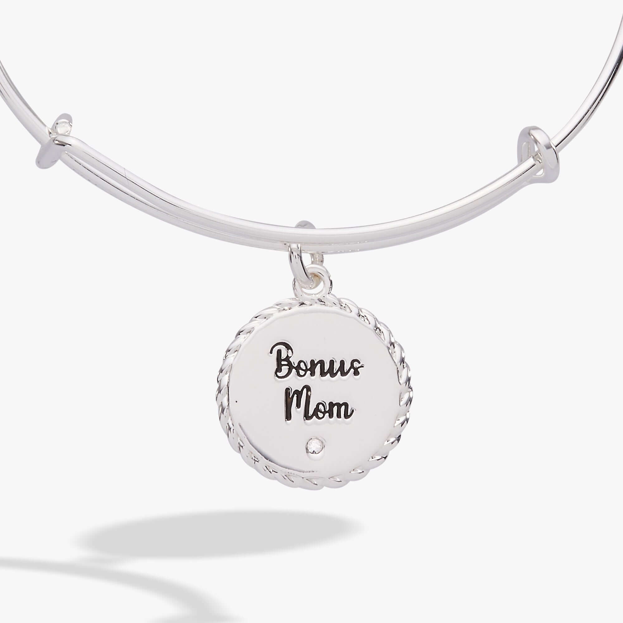 Bonus Mom 'Family Isn't Only Blessed By Name' Charm Bangle, Bracelets, $ 24.00, A Moment Of Now™
