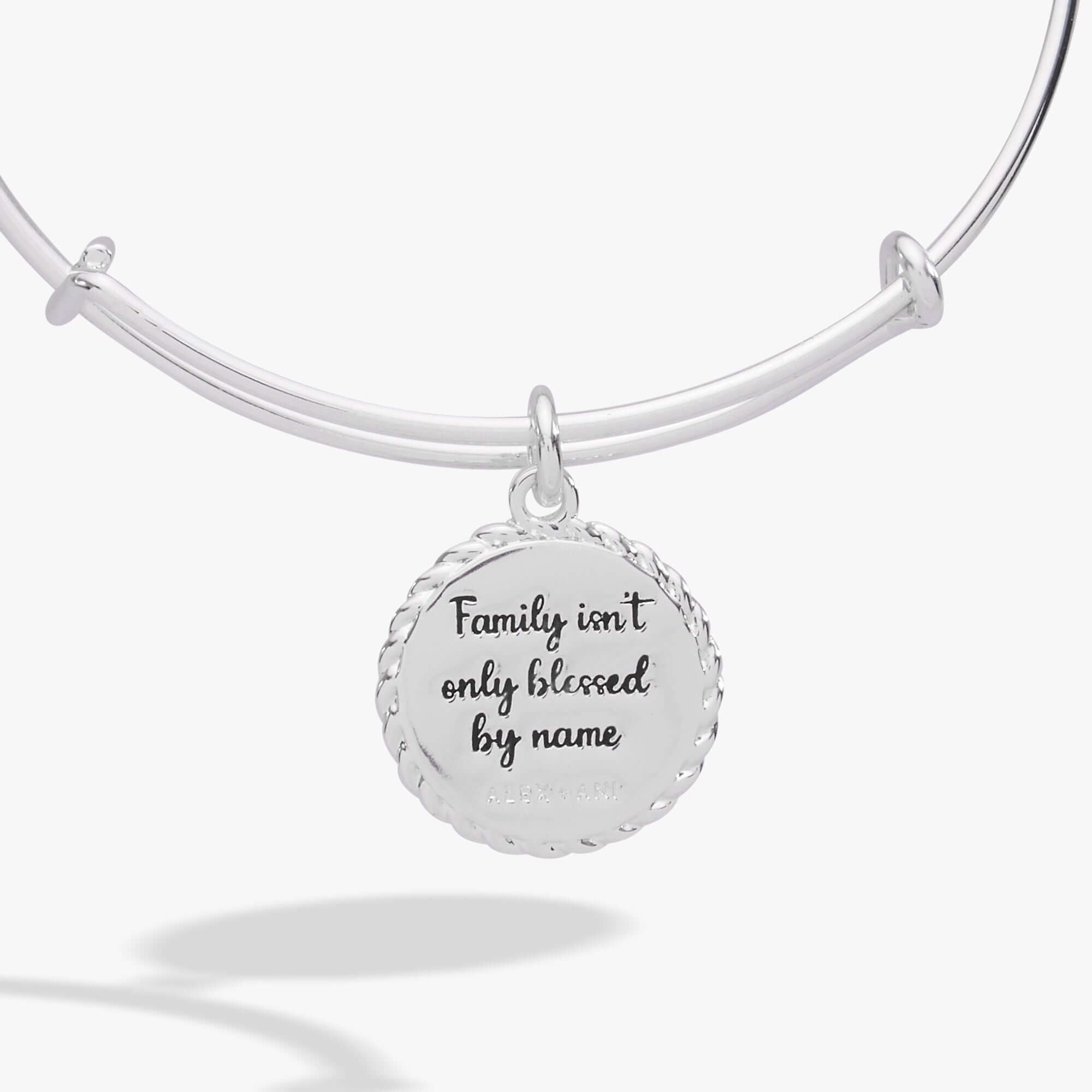 Bonus Mom 'Family Isn't Only Blessed By Name' Charm Bangle, Bracelets, $ 24.00, A Moment Of Now™