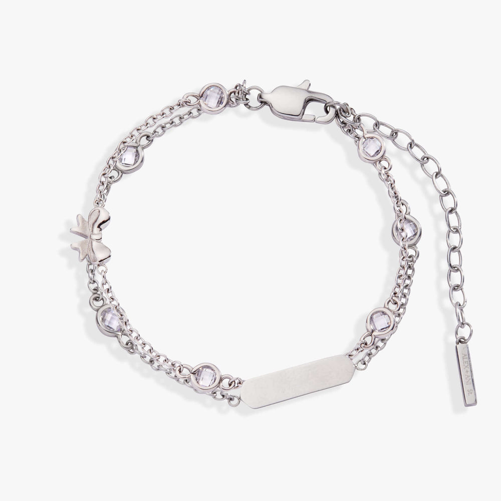 Bow Chain Double Strand Bracelet, Bracelets, $ 38.00, A Moment Of Now™