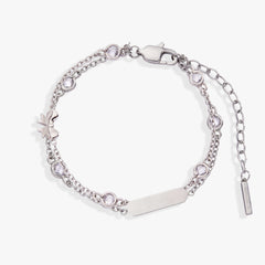 Bow Chain Double Strand Bracelet, Bracelets, $ 38.00, A Moment Of Now™