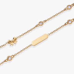 Bow Chain Double Strand Bracelet, Bracelets, $ 38.00, A Moment Of Now™