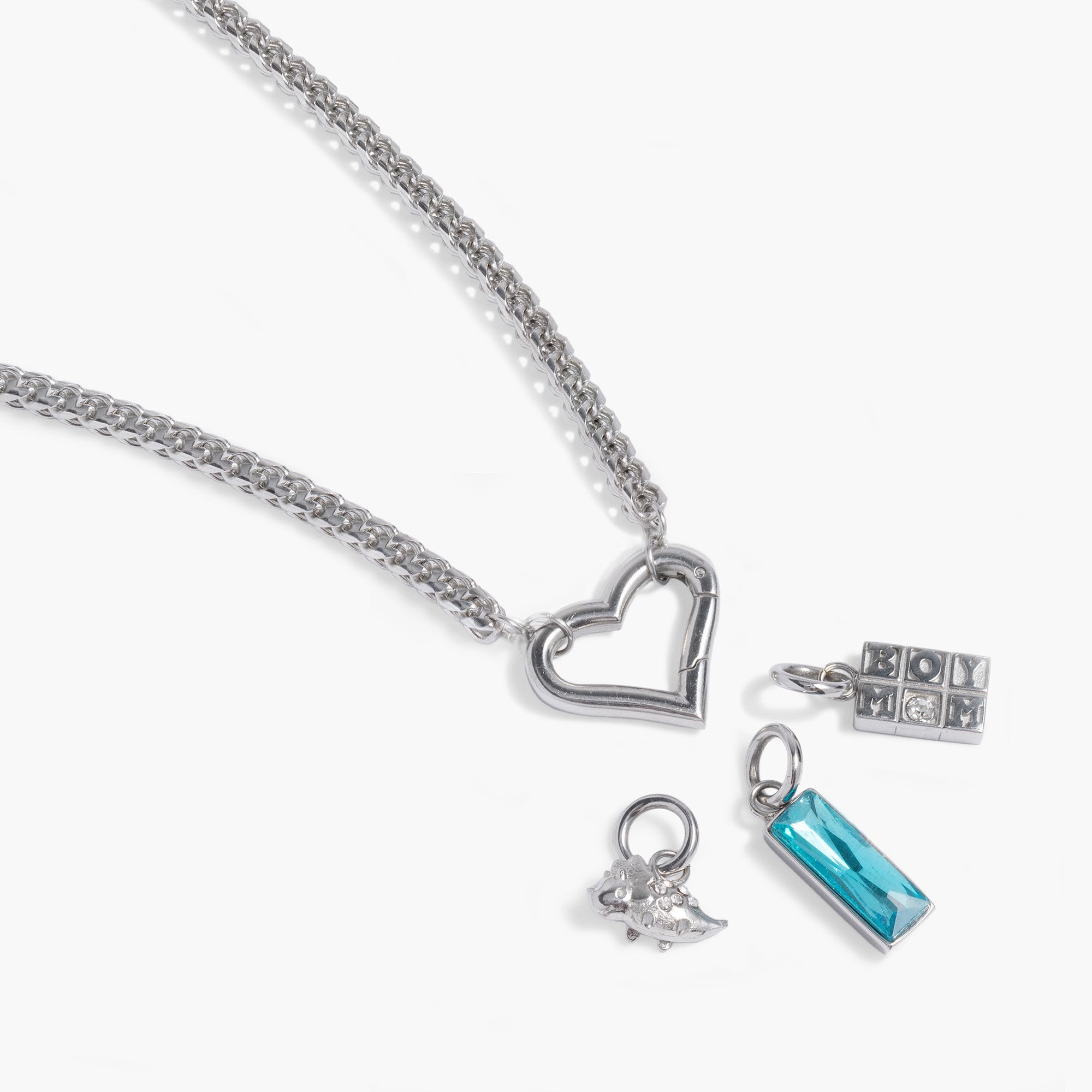 Boy Mom Interchangeable Charm Necklace, Necklaces, $ 33.90, A Moment Of Now™