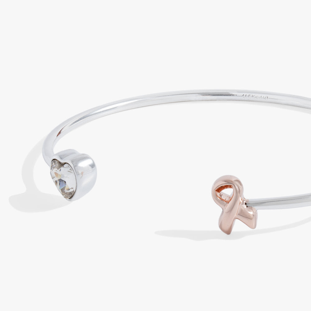 Breast Cancer Awareness Pink Ribbon Flex Cuff, Bracelets, $ 34.00, A Moment Of Now™