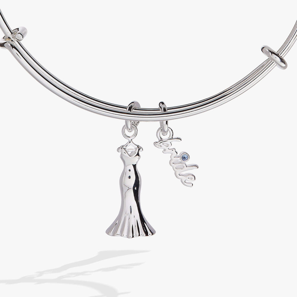 Bridal Gown Duo Charm Bangle, Bracelets, $ 34.00, A Moment Of Now™