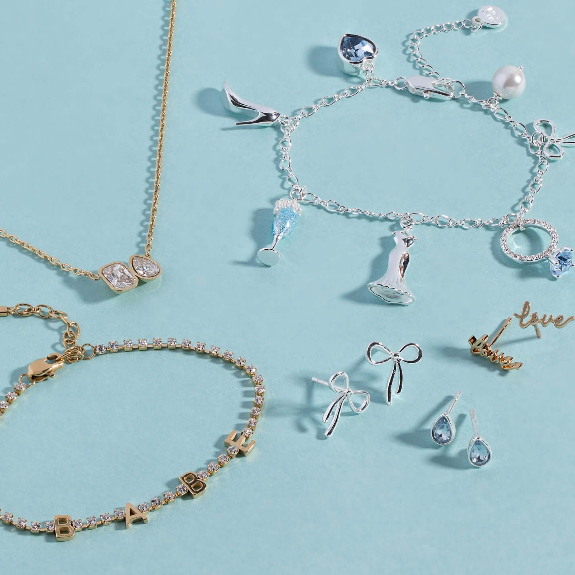 "Babe" Crystal Tennis Bracelet, Bracelets, $ 38.00, A Moment Of Now™