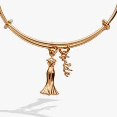 Bridal Gown Duo Charm Bangle, Bracelets, $ 34.00, A Moment Of Now™