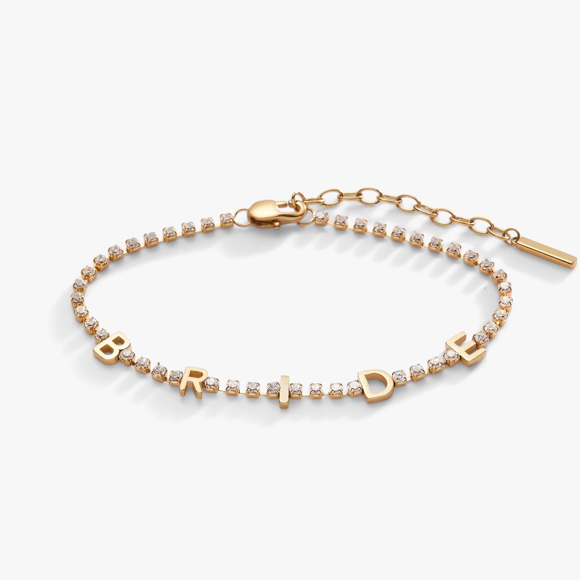 "Bride" Crystal Tennis Bracelet, Bracelets, $ 38.00, A Moment Of Now™