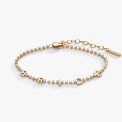 "Bride" Crystal Tennis Bracelet, Bracelets, $ 38.00, A Moment Of Now™