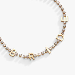"Bride" Crystal Tennis Bracelet, Bracelets, $ 38.00, A Moment Of Now™