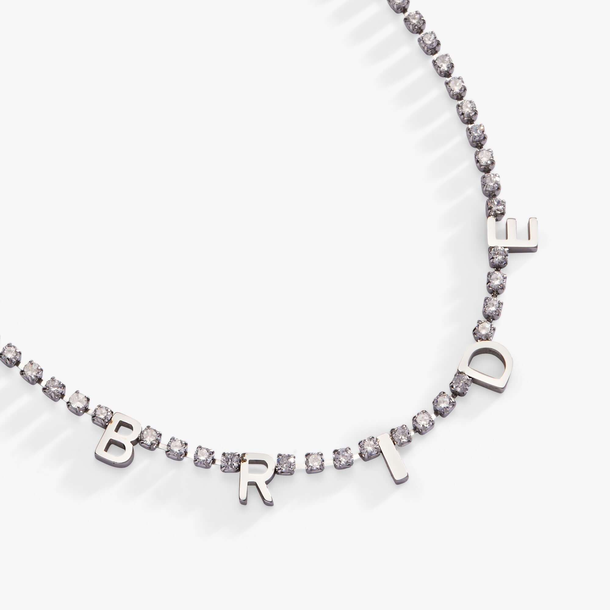 “Bride” Crystal Tennis Necklace, Necklaces, $ 48.00, A Moment Of Now™