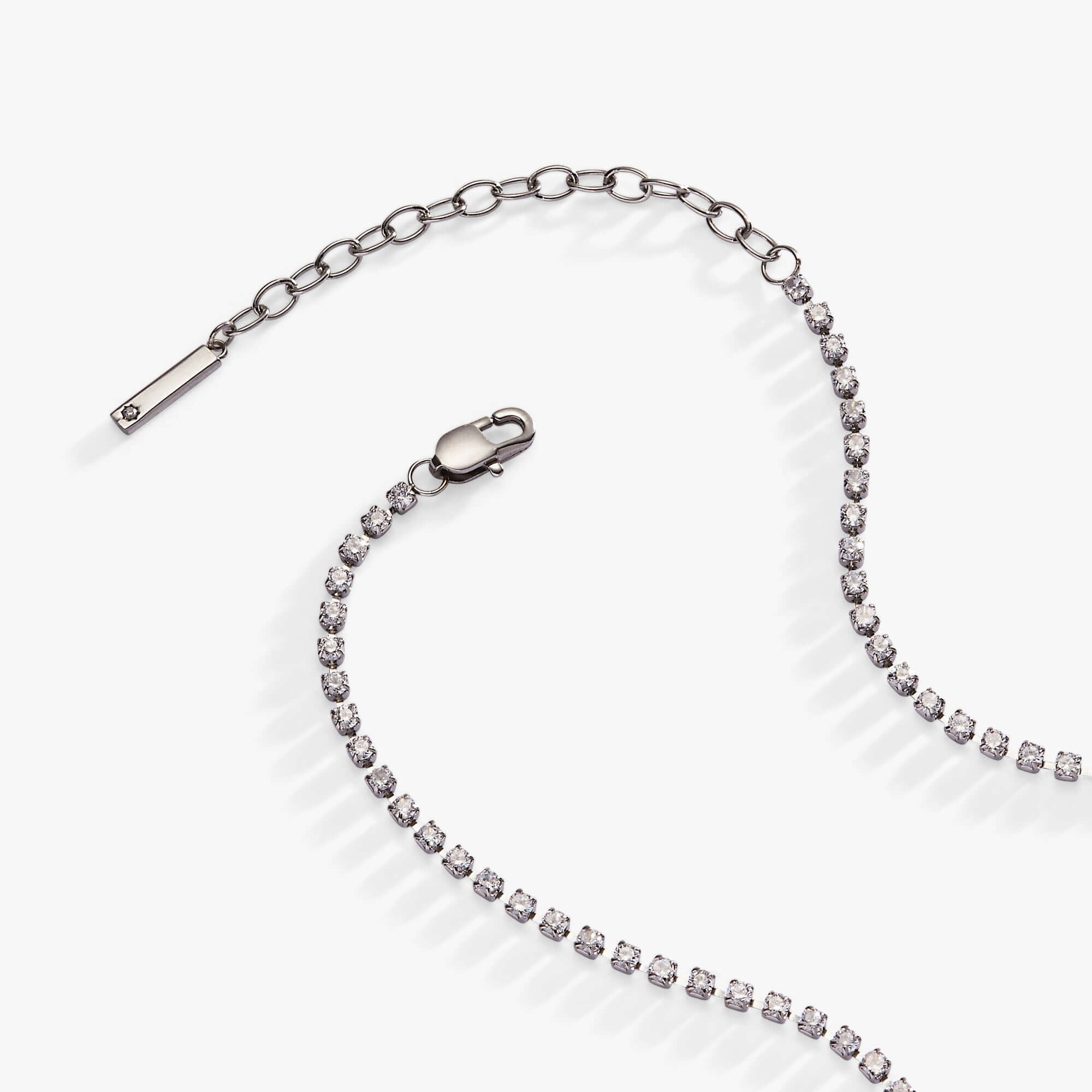 “Bride” Crystal Tennis Necklace, Necklaces, $ 48.00, A Moment Of Now™