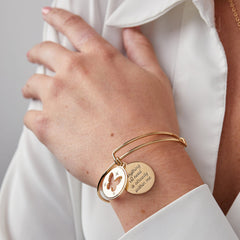 Hidden Message Butterfly Affirmation Bangle, Bracelets, $ 34.00, A Moment Of Now™