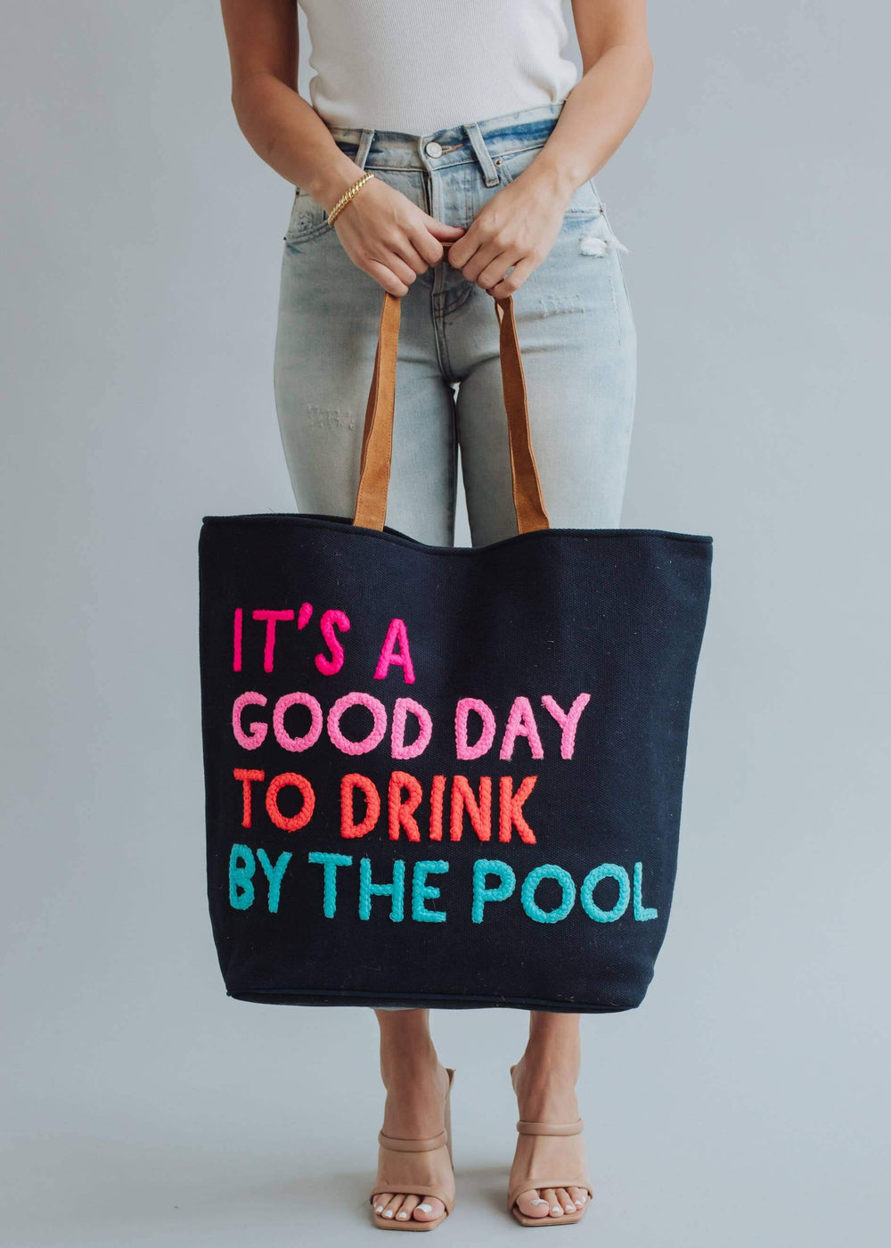 Navy Poolside Bliss Tote, Accessories, $ 89.00, A Moment Of Now™