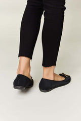 Forever Link Metal Buckle Flat Loafers, Forever Link, $ 25.00