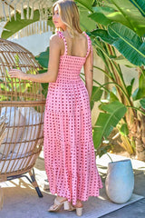 Printed Smocked Ruffle Maxi Dress, Davi & Dani, $ 68.95