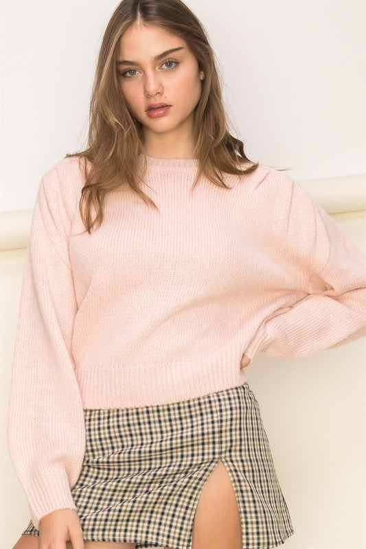Shop Pink Brown Demeanor Long Sleeve Sweater | Boutique Clothing & Jewelry, Sweaters, USA Boutique