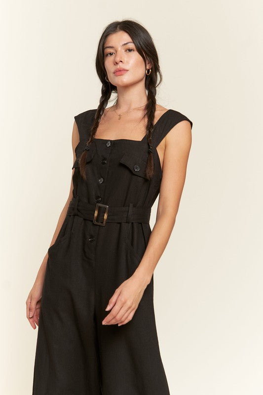 Shop Sleeves Button Down Jumpsuit For Women | Shop Boutique Clothing, Jumpsuits, USA Boutique