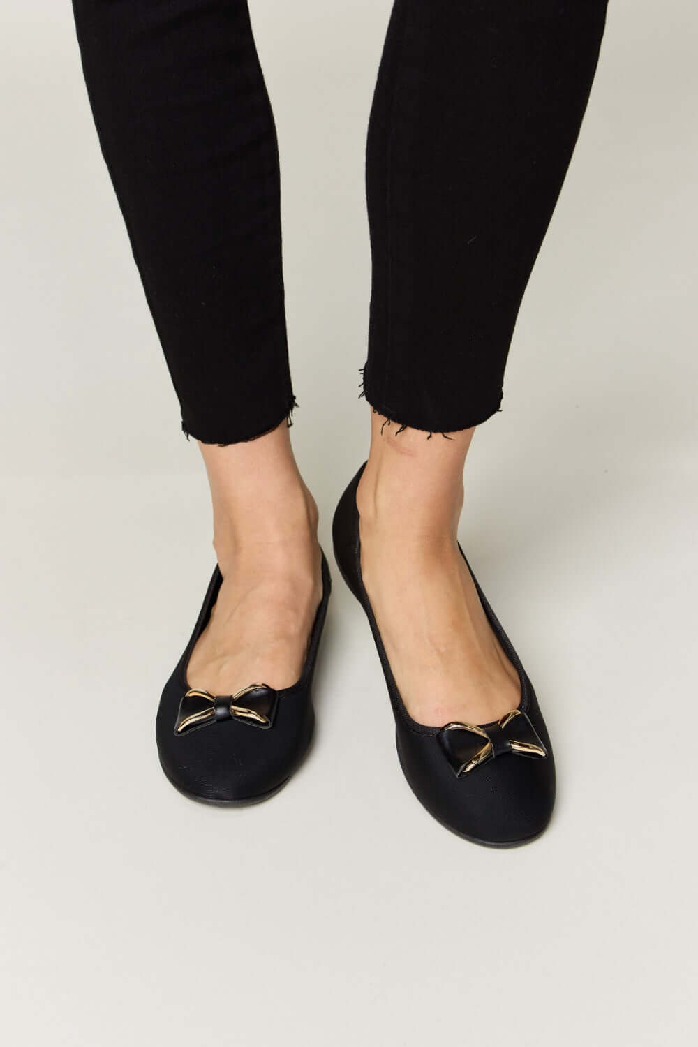 Charcoal Metal Buckle Flats Loafers - Chic & Comfortable, Flats, $ 25.00, A Moment Of Now™