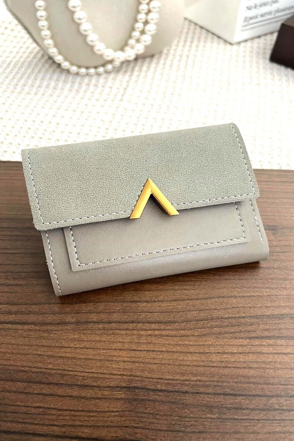 Minimalist PU Leather Compact Trifold Wallet, Zenana, $ 18.00