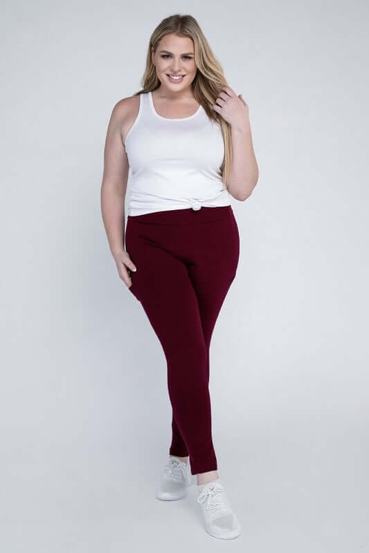 Shop Plus Size Everyday Leggings with Pockets For Women | Boutique Clothing, Leggings, USA Boutique