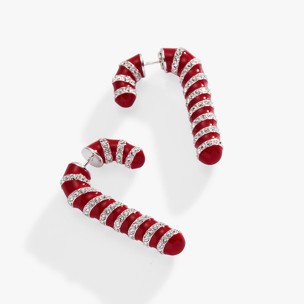 Candy Cane Front-Back Earrings, Earrings, $ 38.00, A Moment Of Now™