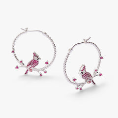 Cardinal Reversible Hoop Earrings, Earrings, $ 38.00, A Moment Of Now™