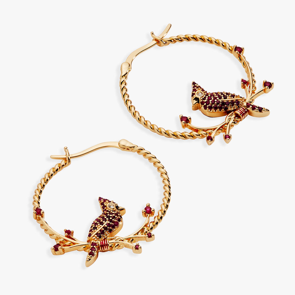 Cardinal Reversible Hoop Earrings, Earrings, $ 38.00, A Moment Of Now™