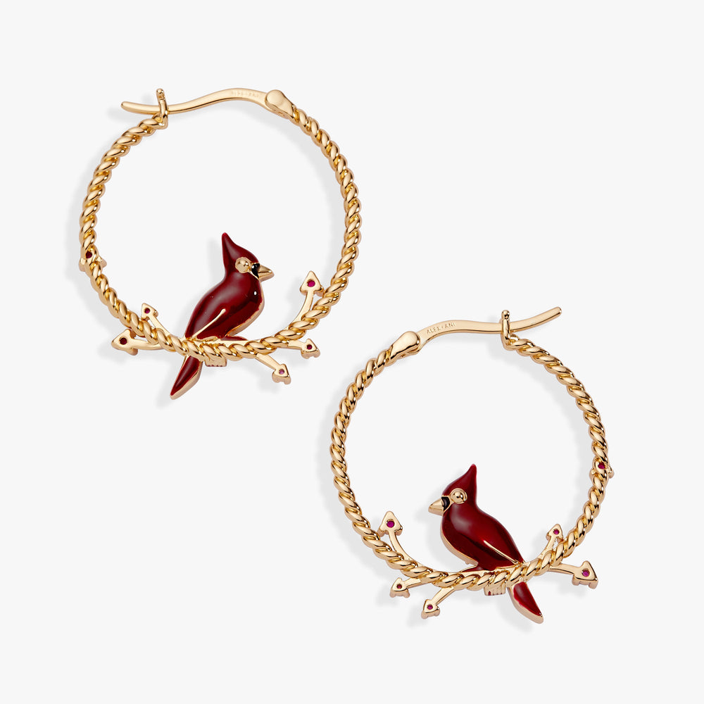 Cardinal Reversible Hoop Earrings, Earrings, $ 38.00, A Moment Of Now™