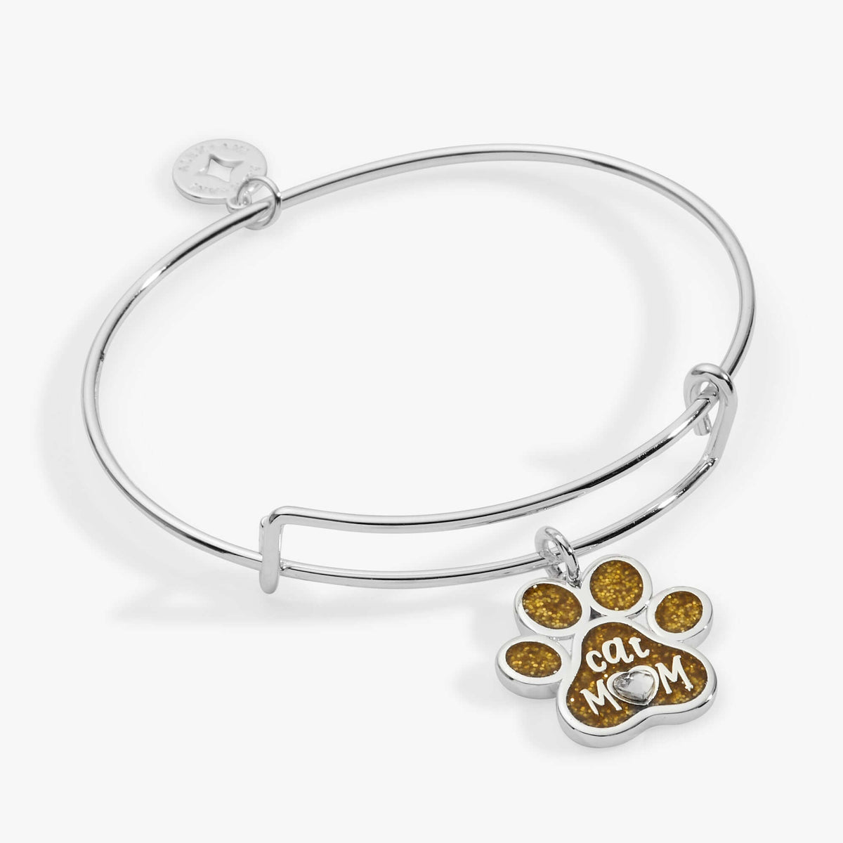 Cat Mom Charm Bangle, Bracelets, $ 28.00, A Moment Of Now™