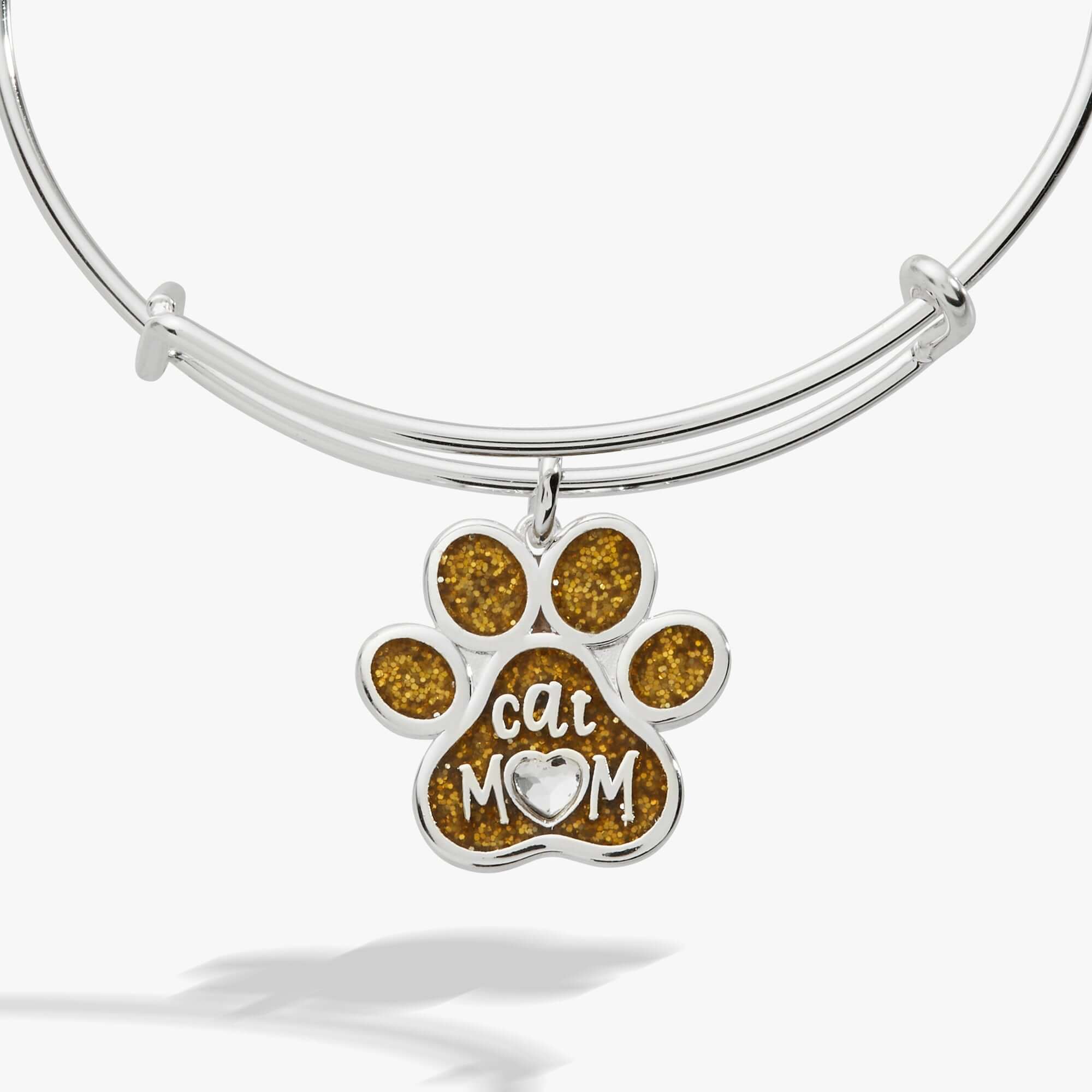 Cat Mom Charm Bangle, Bracelets, $ 28.00, A Moment Of Now™