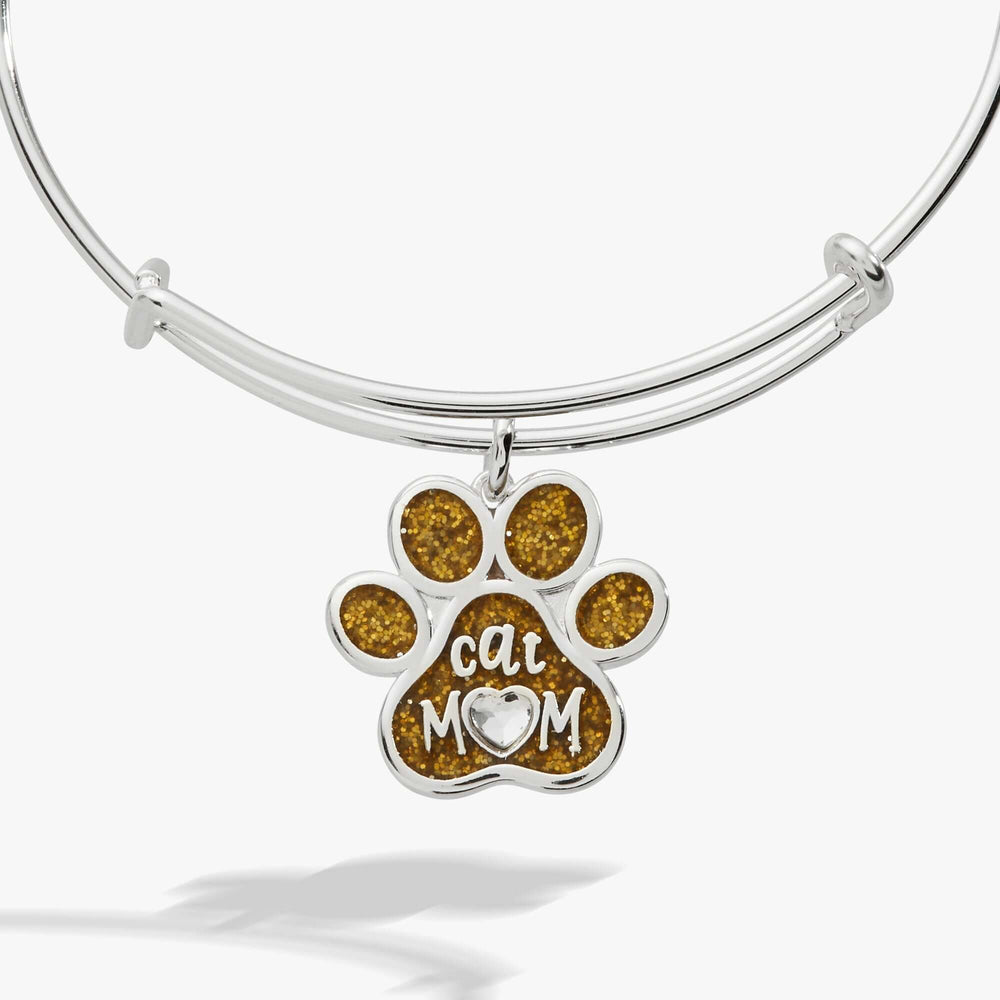 Cat Mom Charm Bangle, Bracelets, $ 28.00, A Moment Of Now™
