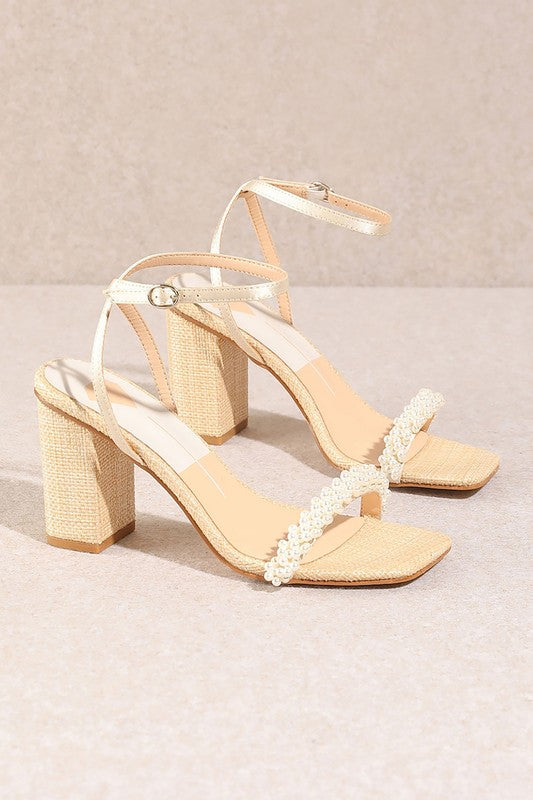Shop Zalima Off White Ankle Strap Heels Sandals | USA Boutique Shoes, Heels, USA Boutique