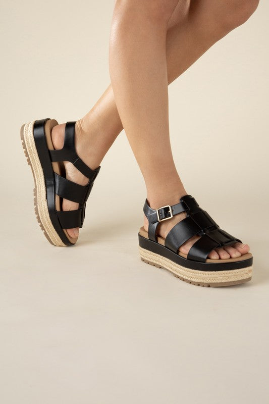 Shop Women's Black Espadrille Gladiator Sandals | Boutique Shoes & Footwear, Sandals, USA Boutique
