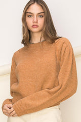 Pink Brown Demeanor Long Sleeve Sweater | Boutique Clothing & Jewelry Sweaters A Moment Of Now Women’s Boutique Clothing Online Lifestyle Store