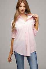 Stripe Button Down Long Sleeve Shirt, Davi & Dani, $ 55.00