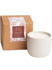 Frosted Cranberry Cement Candle