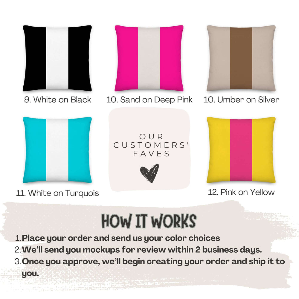 Custom Center Color Block Decorative Throw Pillow, Throw Pillows, $ 45.00, A Moment Of Now™