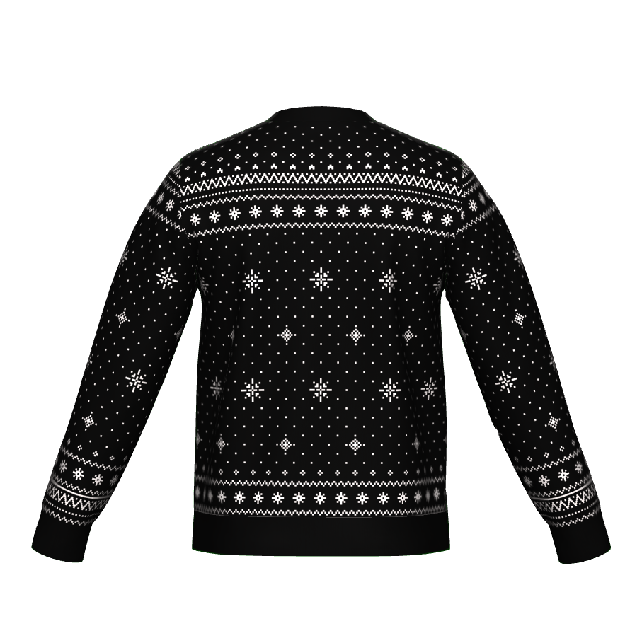 Holiday Season Christmas Elf Black Unisex Sweater