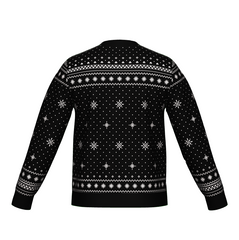 Holiday Season Christmas Elf Black Unisex Sweater