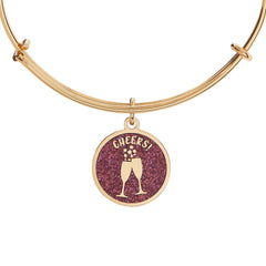 Happy New Year Cheers Bangle, Bracelets, $ 28.00, A Moment Of Now™