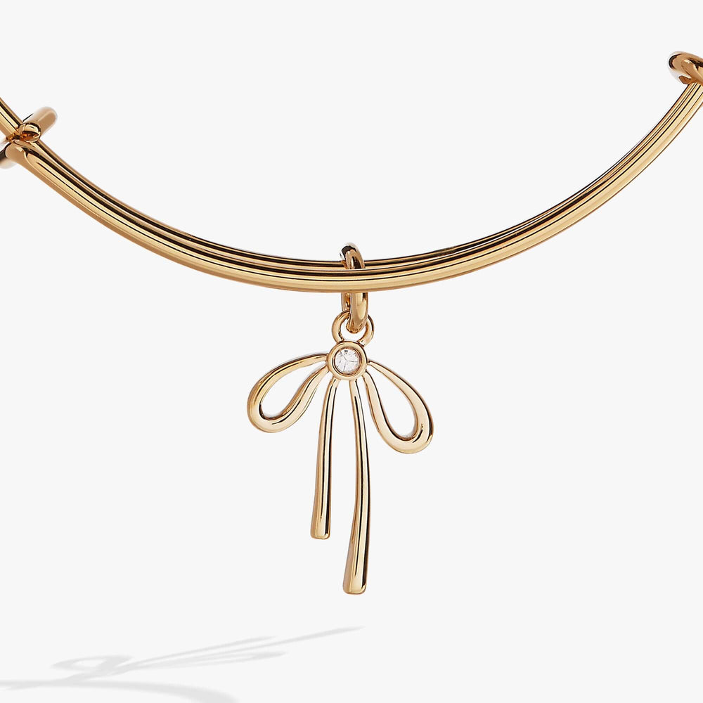 Bow Charm Bangle, Bracelets, $ 34.00, A Moment Of Now™