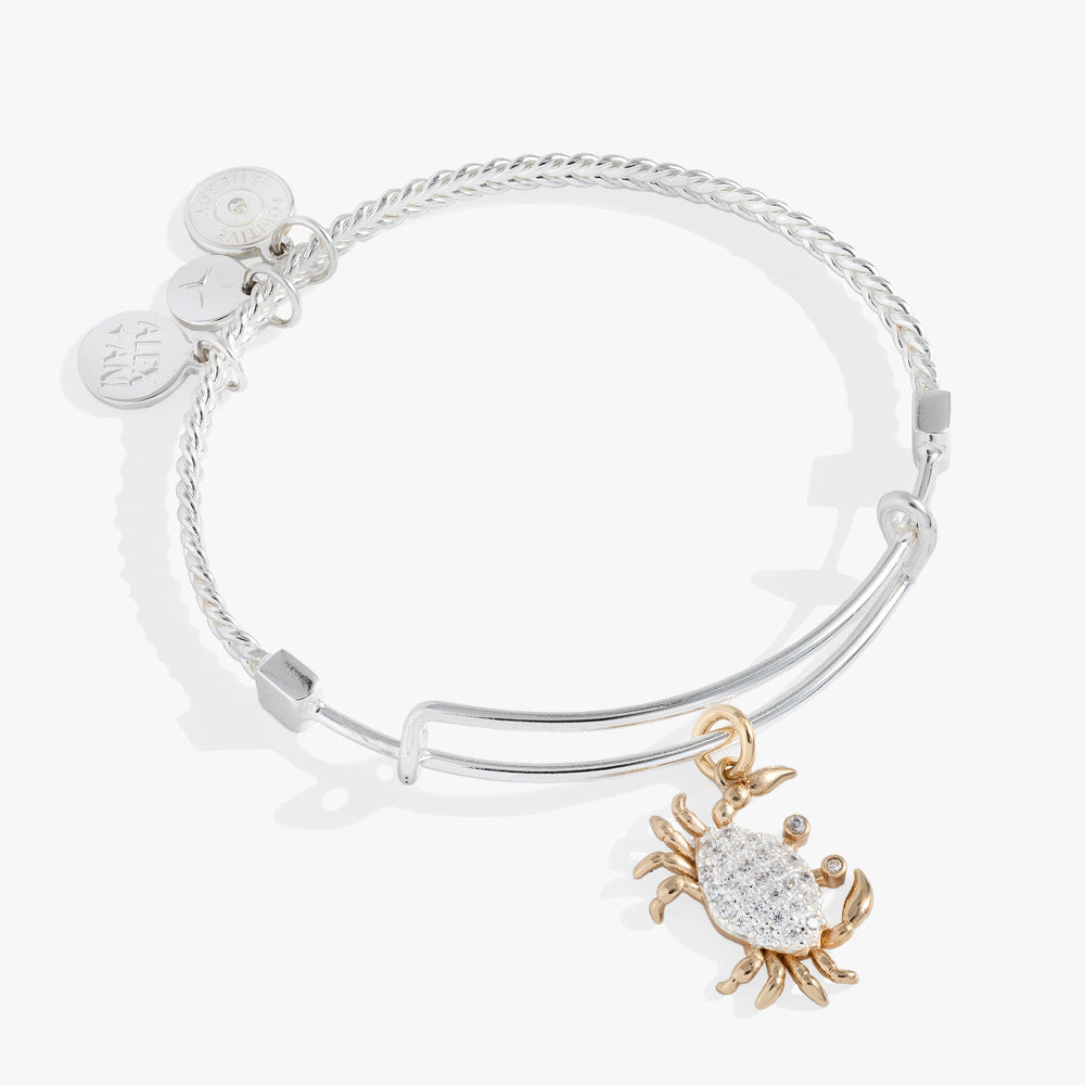 Textured Crab Charm Bangle, Bracelets, $ 38.00, A Moment Of Now™
