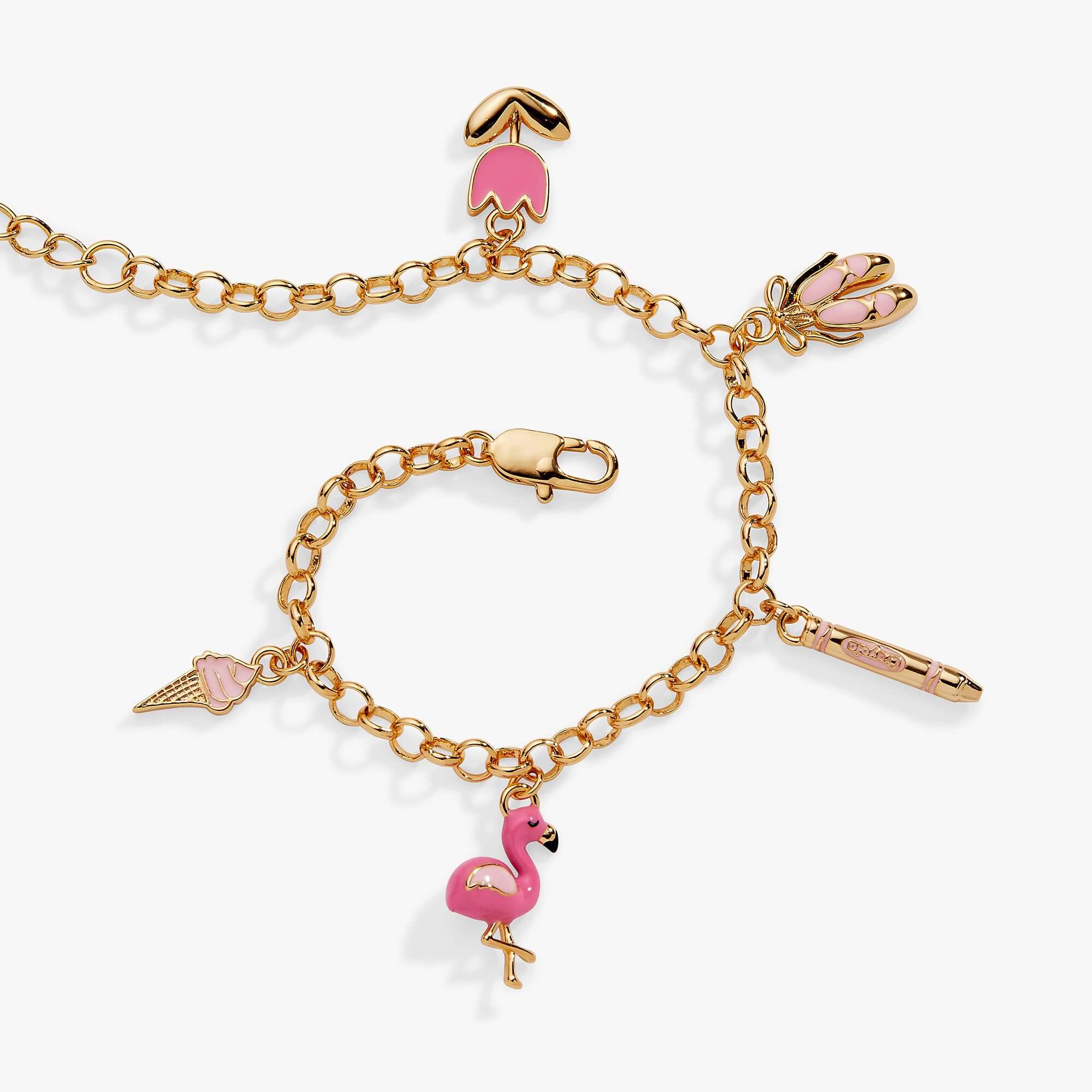 Crayola Fan Favorites Tickle Me Pink Charm Bracelet