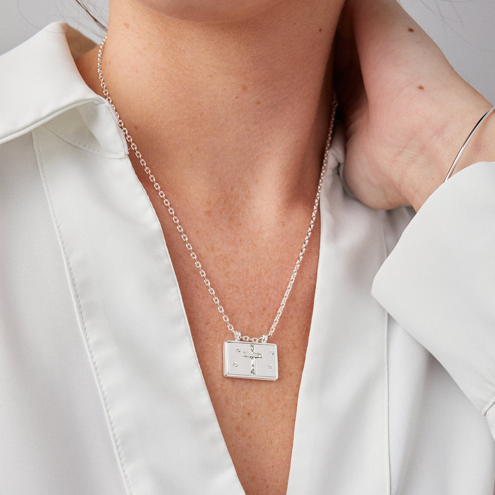 Hidden Message Cross Affirmation Necklace, Necklaces, $ 13.90, A Moment Of Now™