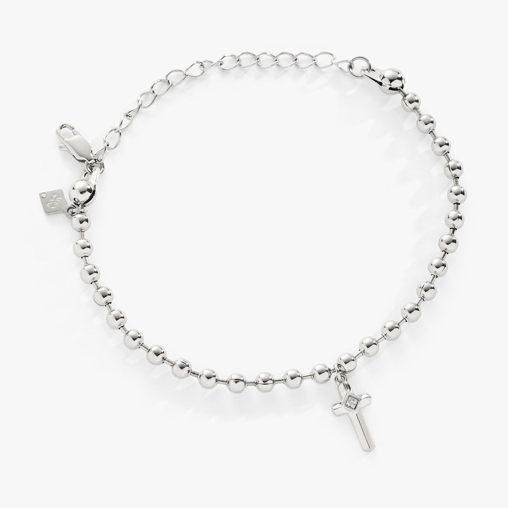 Cross Ball Chain Bracelet, Bracelets, $ 38.00, A Moment Of Now™