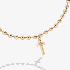 Cross Ball Chain Bracelet, Bracelets, $ 38.00, A Moment Of Now™