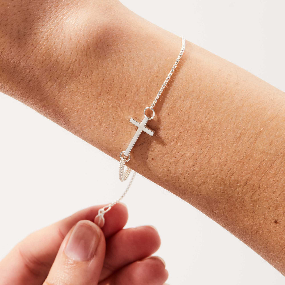 Pull Chain Cross Bracelet, Bracelets, $ 88.00, A Moment Of Now™