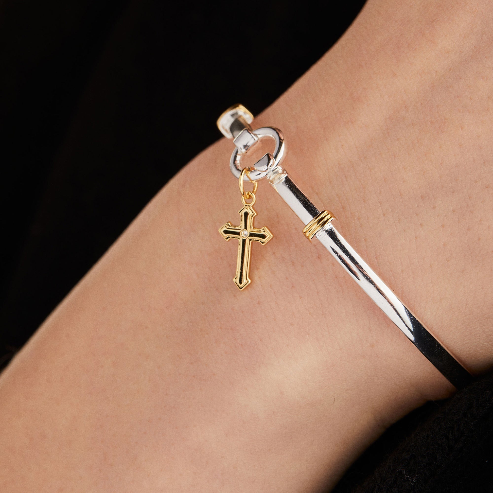 Cross Clip Bangle, Bracelets, $ 34.00, A Moment Of Now™